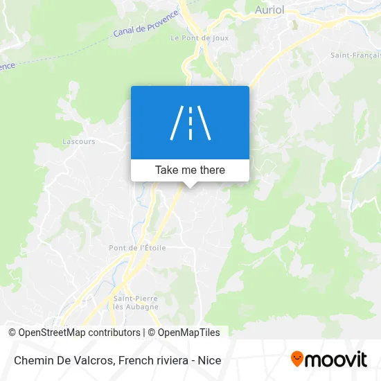 Chemin De Valcros map