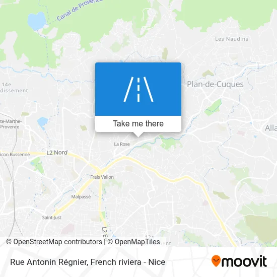 Rue Antonin Régnier map