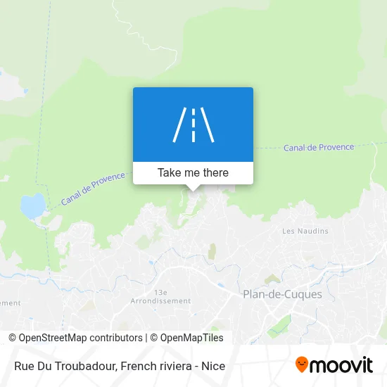 Mapa Rue Du Troubadour