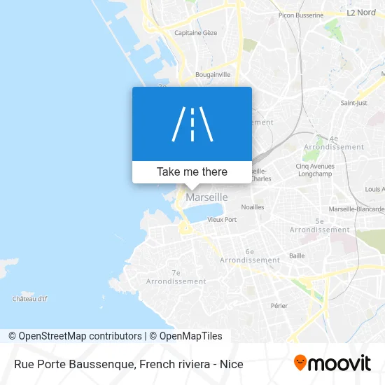 Mapa Rue Porte Baussenque