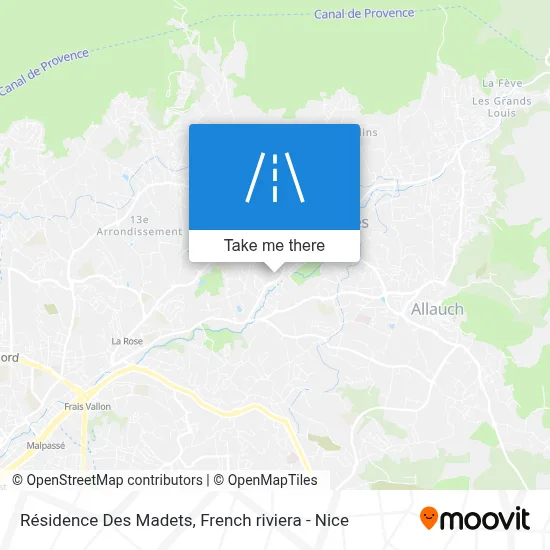 Résidence Des Madets map