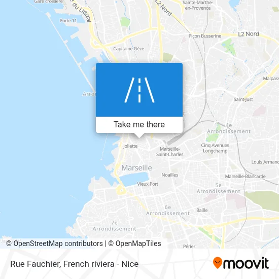 Mapa Rue Fauchier