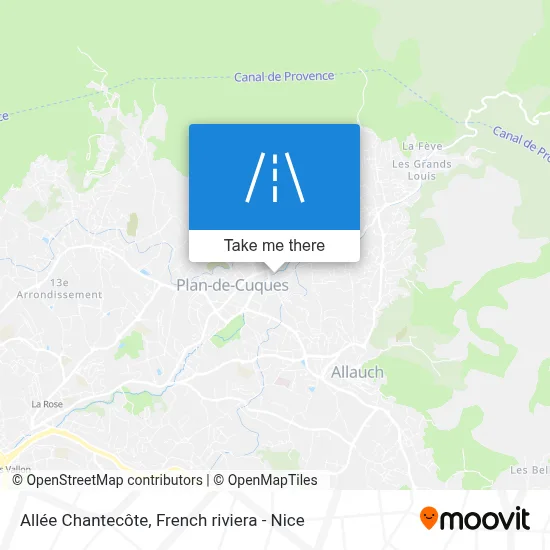 Allée Chantecôte map