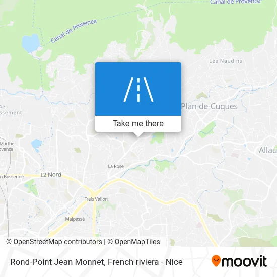 Mapa Rond-Point Jean Monnet