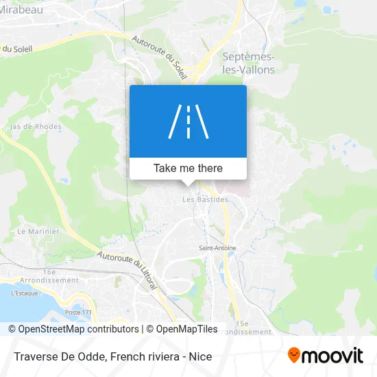Traverse De Odde map