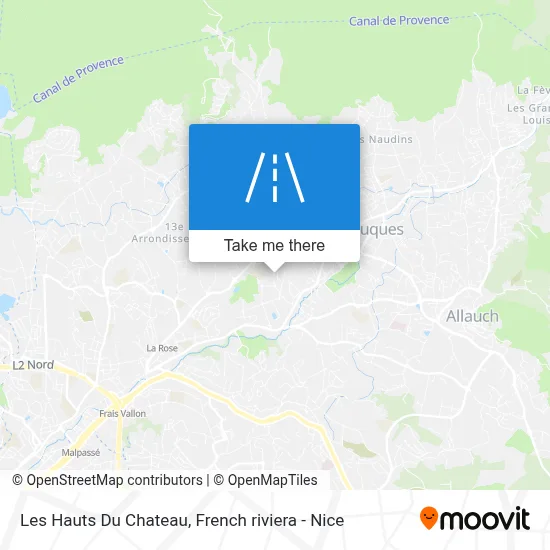 Les Hauts Du Chateau map