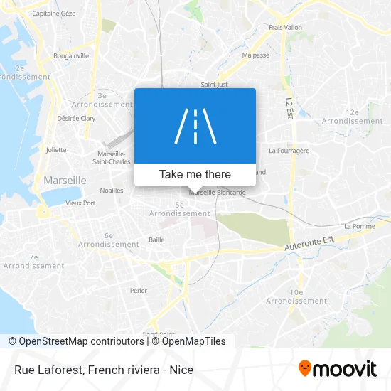 Mapa Rue Laforest