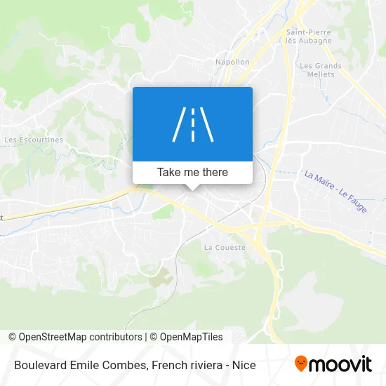 Boulevard Emile Combes map