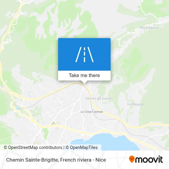 Chemin Sainte-Brigitte map