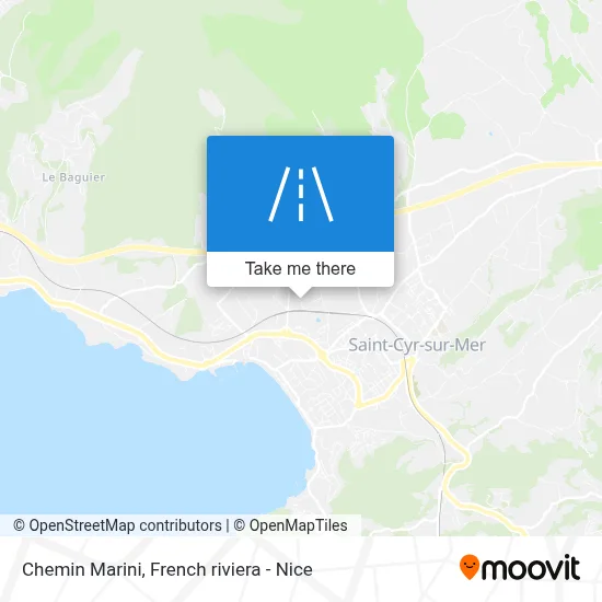 Chemin Marini map
