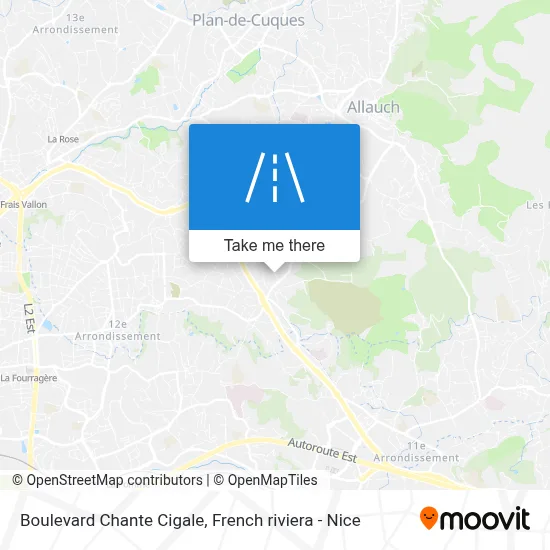 Boulevard Chante Cigale map
