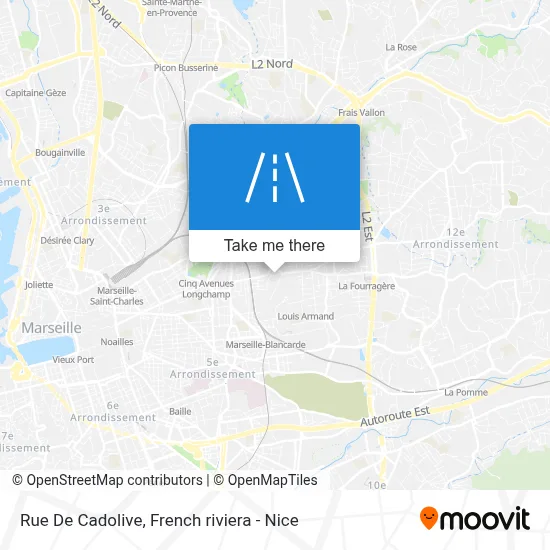Mapa Rue De Cadolive