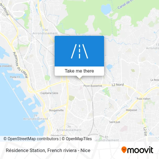 Résidence Station map