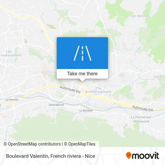 Boulevard Valentin map