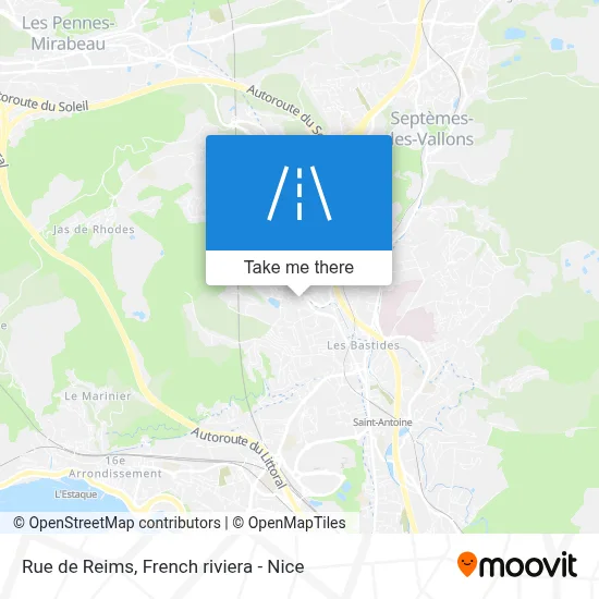 Mapa Rue De Reims