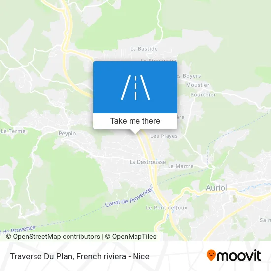 Traverse Du Plan map