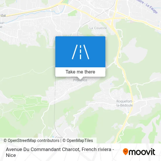 Mapa Avenue Du Commandant Charcot