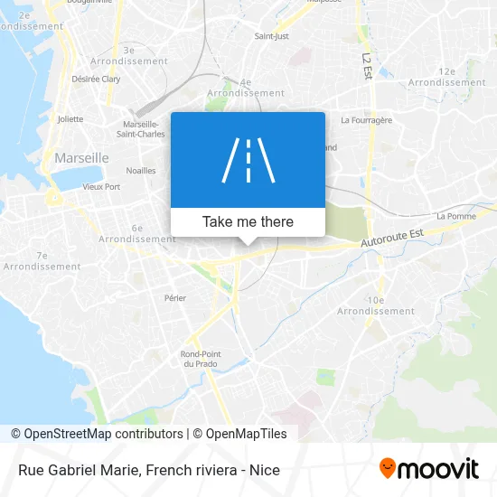 Mapa Rue Gabriel Marie