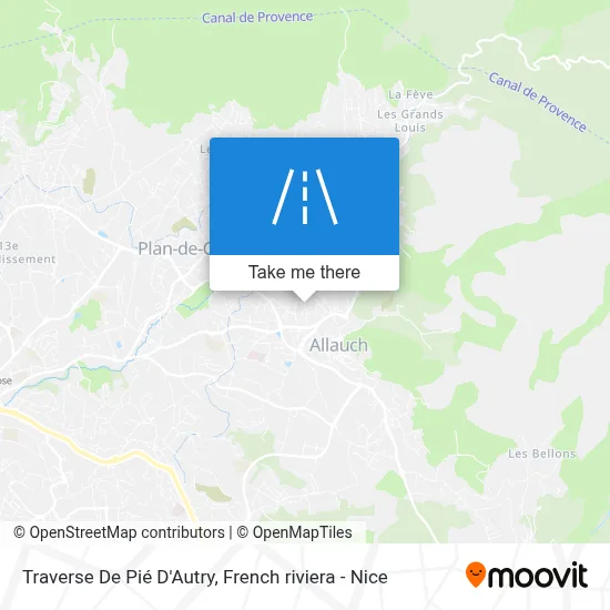 Traverse De Pié D'Autry map