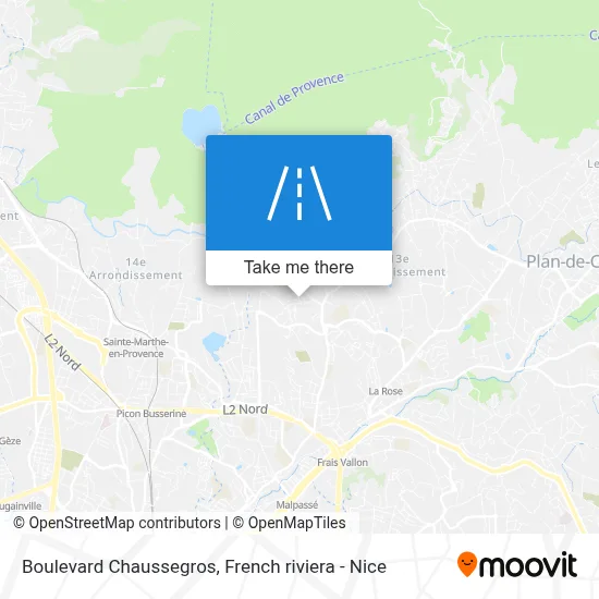 Boulevard Chaussegros map