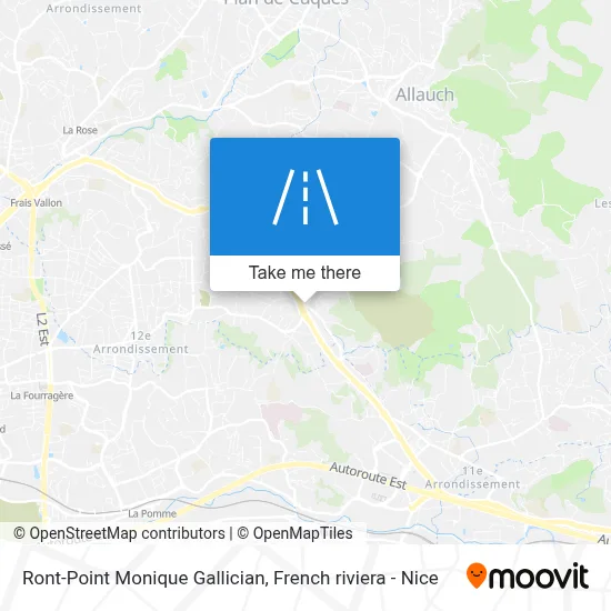 Mapa Ront-Point Monique Gallician