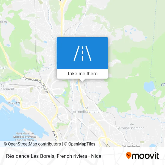 Résidence Les Borels map