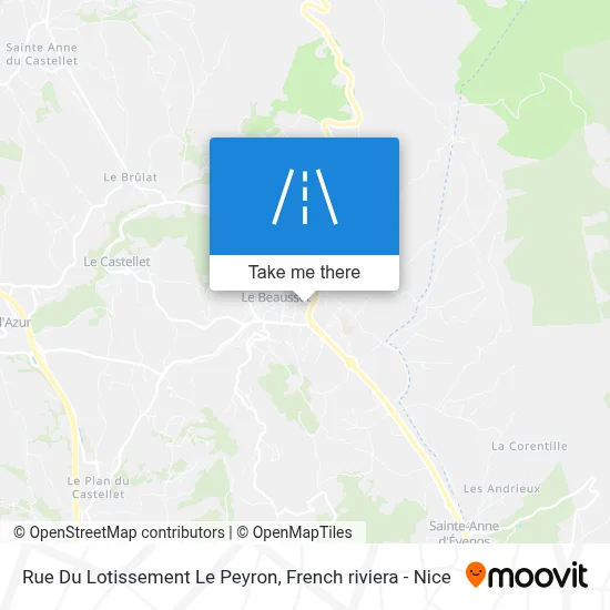 Rue Du Lotissement Le Peyron map