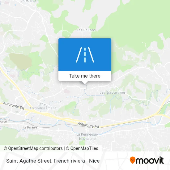 Mapa Rue Sainte-Agathe