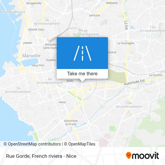 Mapa Rue Gorde