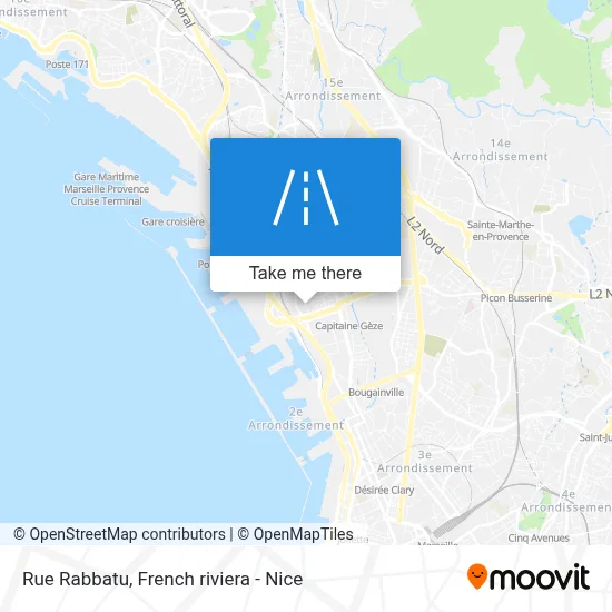 Mapa Rue Rabbatu