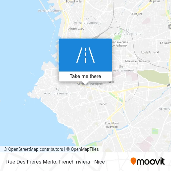 Rue Des Frères Merlo map