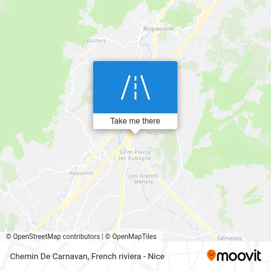Chemin De Carnavan map