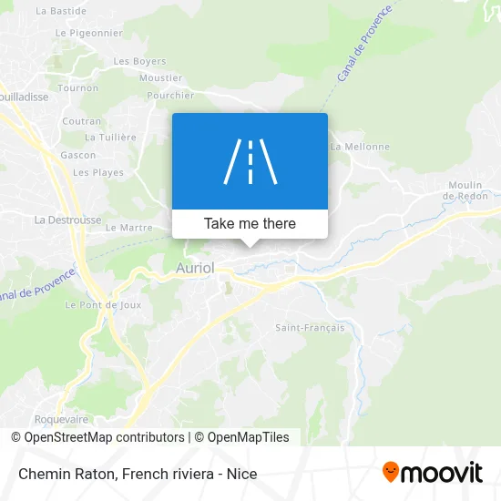 Chemin Raton map