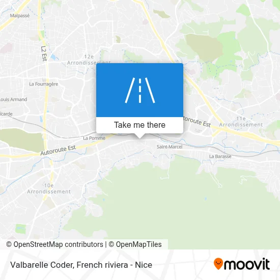 Mapa Valbarelle Coder