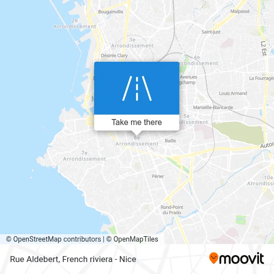 Rue Aldebert map