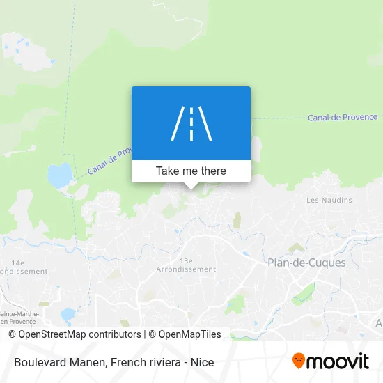 Boulevard Manen map