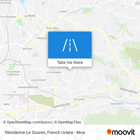 Résidence Le Souren map
