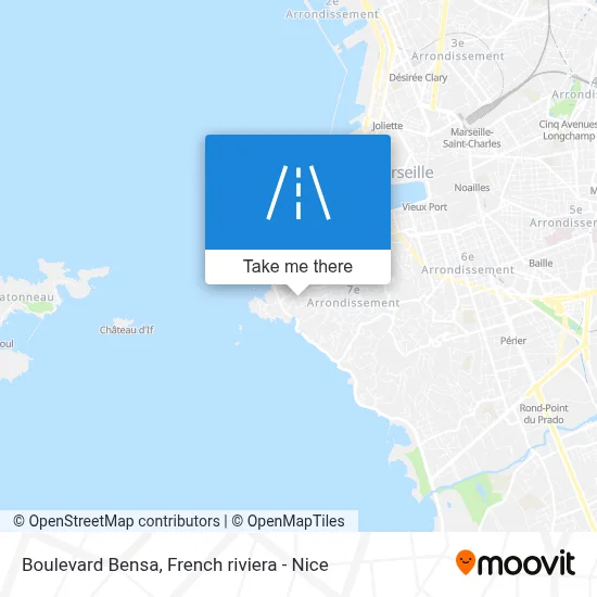 Boulevard Bensa map