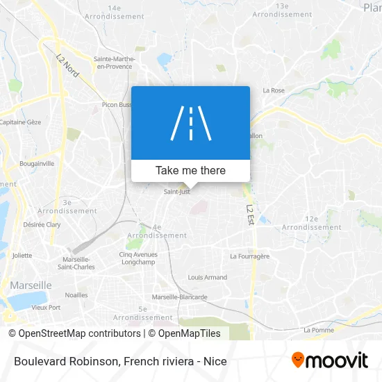 Boulevard Robinson map