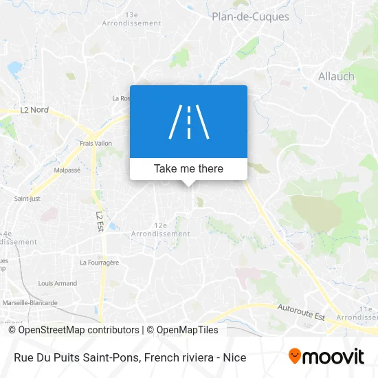 Mapa Rue Du Puits Saint-Pons