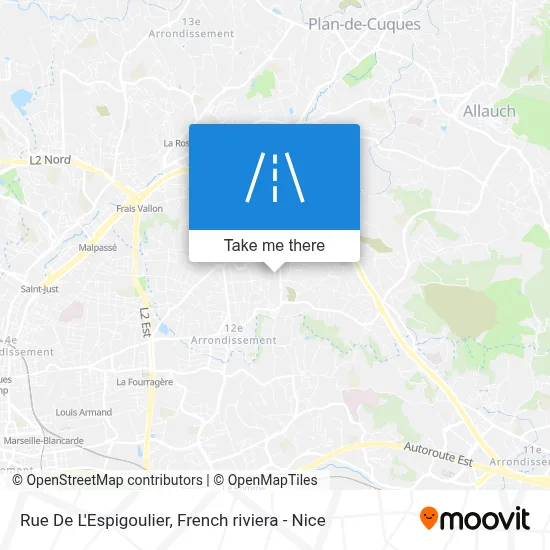 Rue De L'Espigoulier map