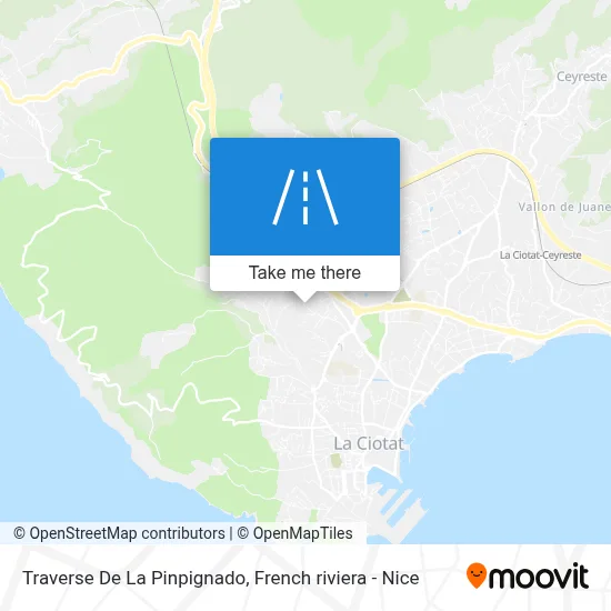Traverse De La Pinpignado map