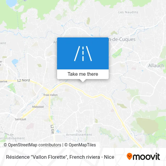 Résidence "Vallon Florette" map