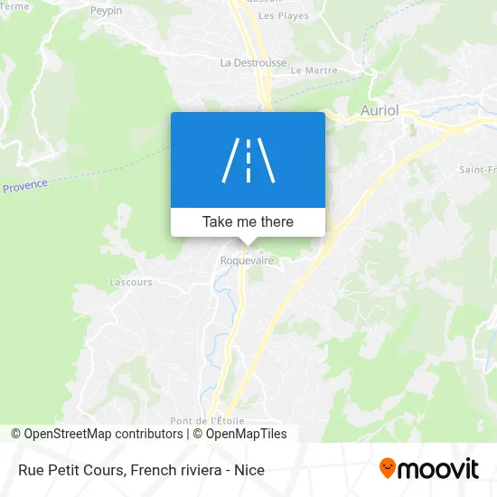 Mapa Rue Petit Cours