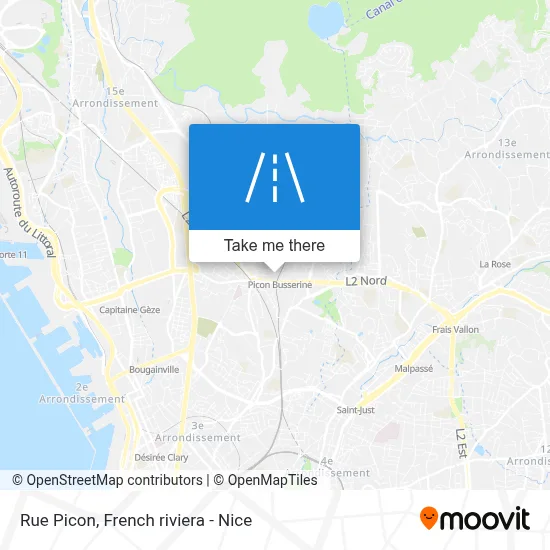 Mapa Rue Picon