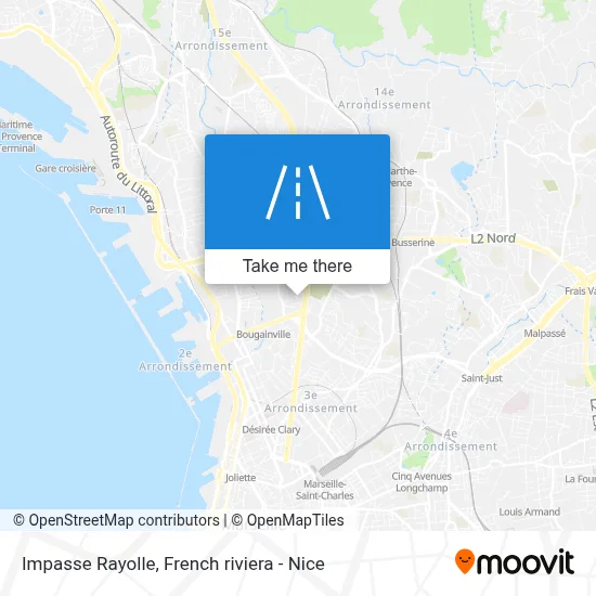 Impasse Rayolle map