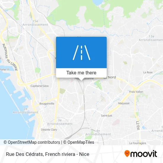 Rue Des Cédrats map