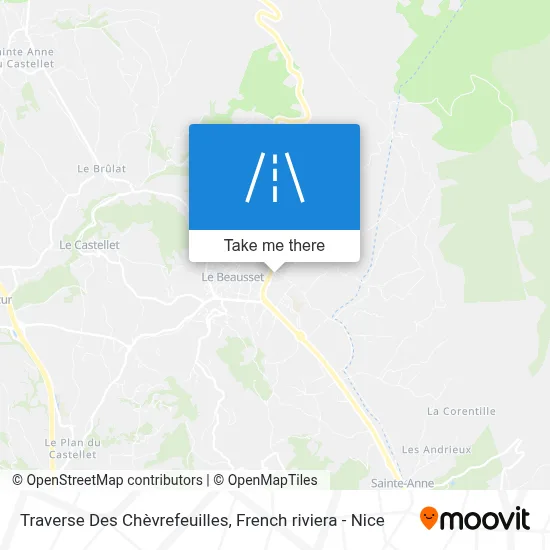 Traverse Des Chèvrefeuilles map