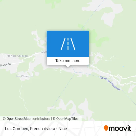Les Combes map