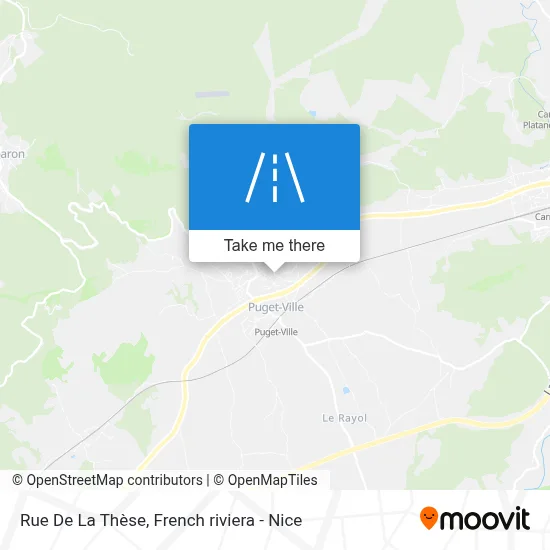 Rue De La Thèse map